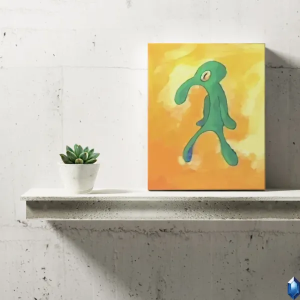 Bold and Brash Canvas Painting Wall Art Prints Decor Gifts Sponge Squidward 2022