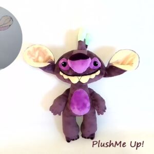 Custom plush made to order plush Woops 600, drawing toy , picture to toy, made to order , not official, funmade, 40 cm